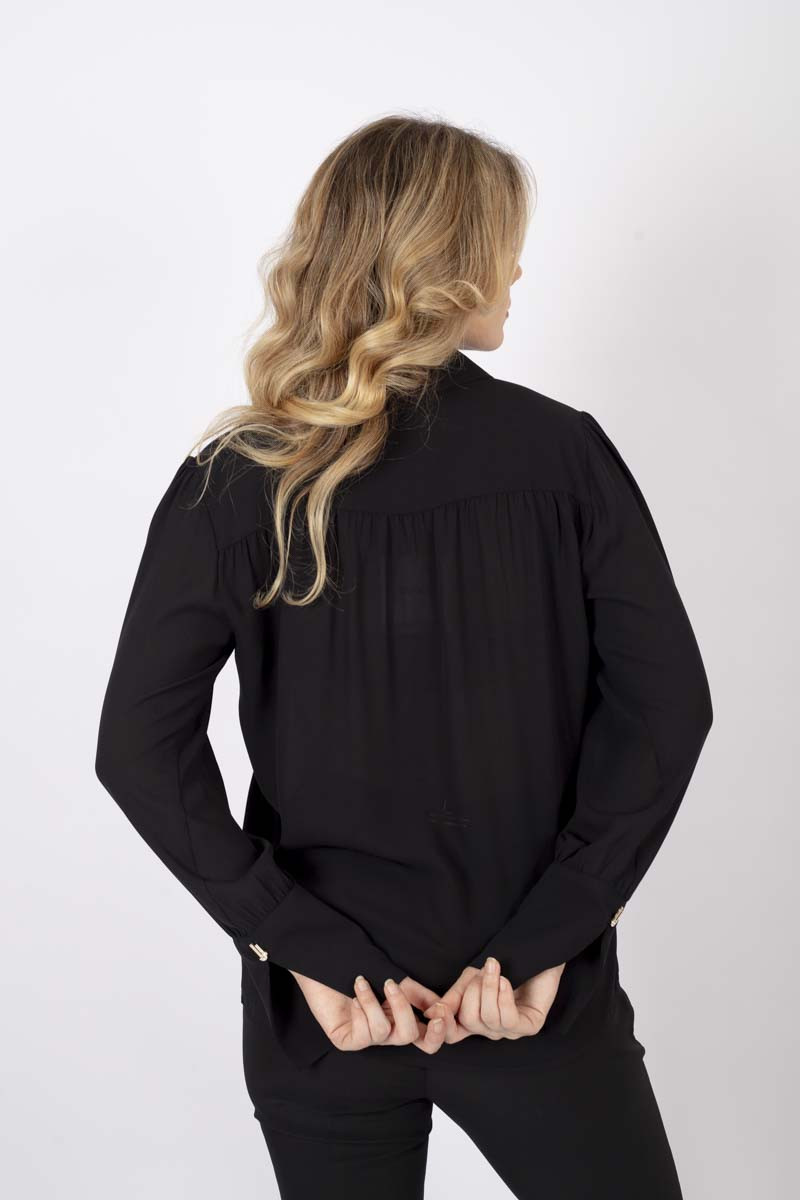 Black georgette shirt