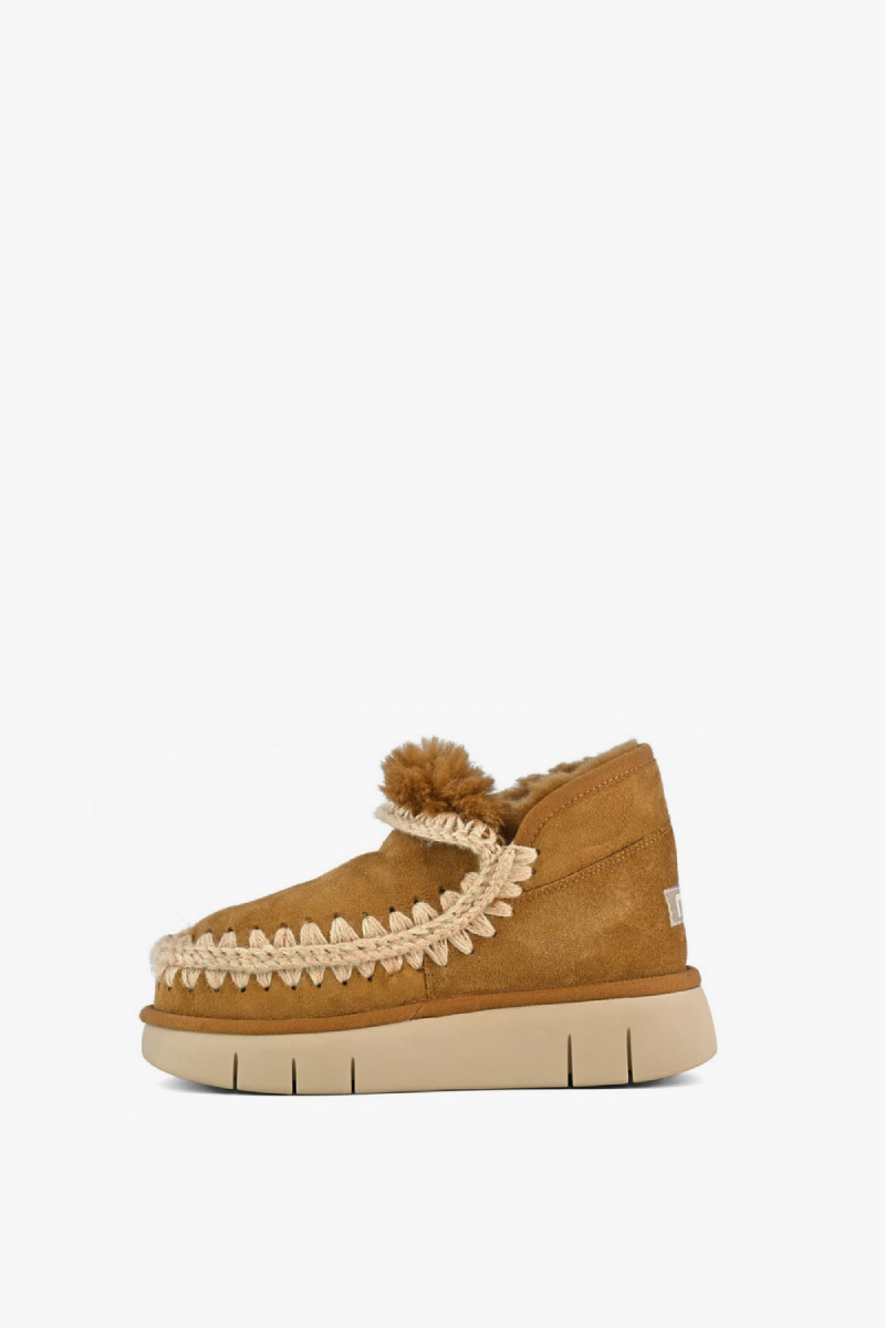 Eskimo Bounce sneakers in cognac suede